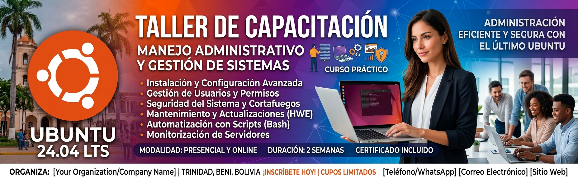 TALLER DE CAPACITACIÓN UBUNTU 24.04 LTS